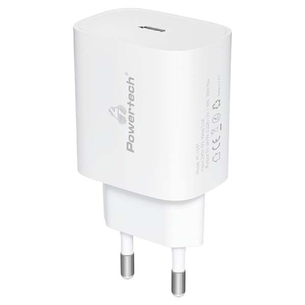 Φωτογραφία προϊόντος: POWERTECH PT-1433 Φορτιστής 30W GaN με PD & QC3.0 (USB-A & USB-C) — PWR0050