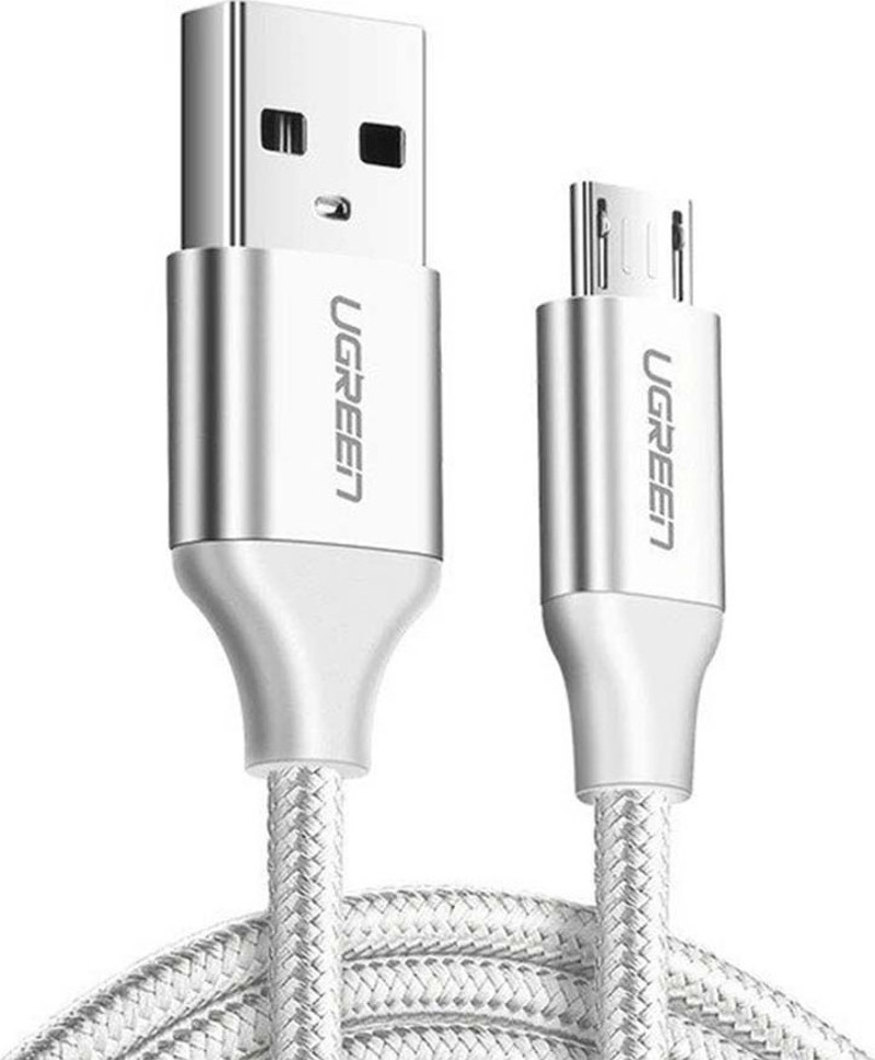 Φωτογραφία προϊόντος: Ugreen US290 Micro Silver 2m 60153 2A (Καλώδιο micro USB)