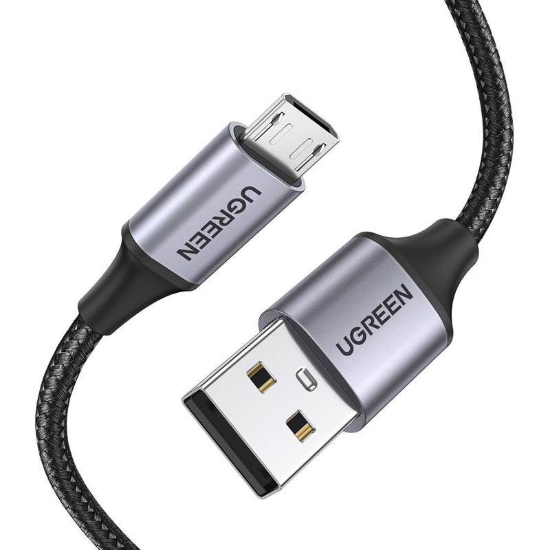 Φωτογραφία προϊόντος: Ugreen US290 Micro Gray 1m 60146 2A (Καλώδιο micro USB)