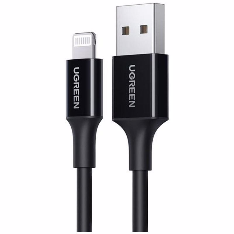 Φωτογραφία προϊόντος: Ugreen US155 i6 Black 1m 80822 2.4A (Καλώδιο Lightning)