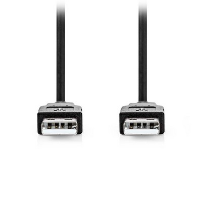 Φωτογραφία προϊόντος: ΚΑΛΩΔΙΟ USB NEDIS CCGL60000BK30 MALE-MALE 3m