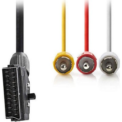 Φωτογραφία προϊόντος: ΚΑΛΩΔΙΟ SCART-3RCA NEDIS CVGP31130BK20 2.00m