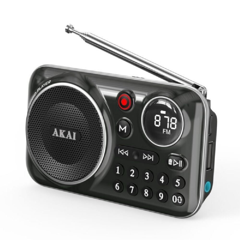 Φωτογραφία προϊόντος: AKAI APR-500BK Ραδιόφωνο Black με Bluetooth