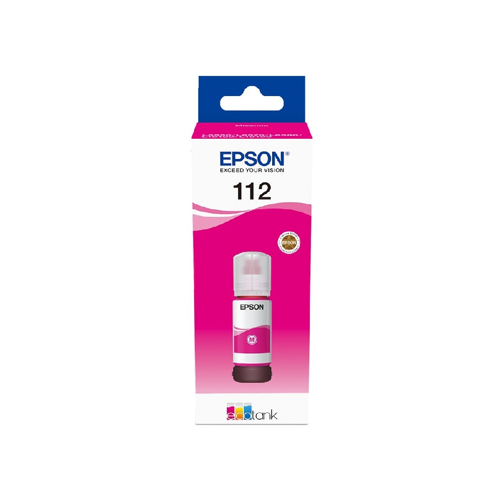 Φωτογραφία προϊόντος: ΜΕΛΑΝΙ ΕΚΤΥΠΩΤΗ EPSON 112 MAGENTA 70ml (C13T06C34A) για L 5150 / L 6400 / L 6500 / L 11160 / L 15150 / L 6580