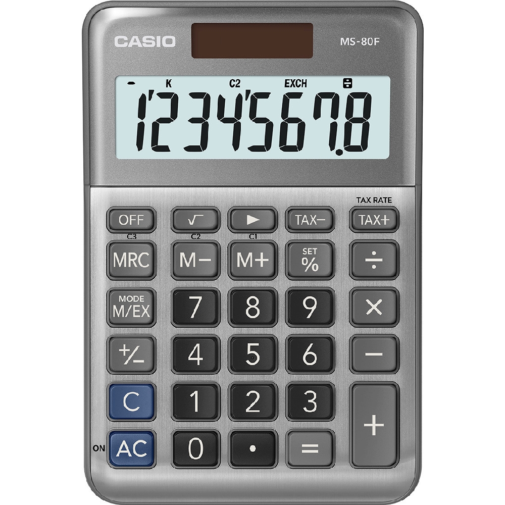 Φωτογραφία προϊόντος: ΑΡΙΘΜΟΜΗΧΑΝΗ CASIO MS-80F GREY