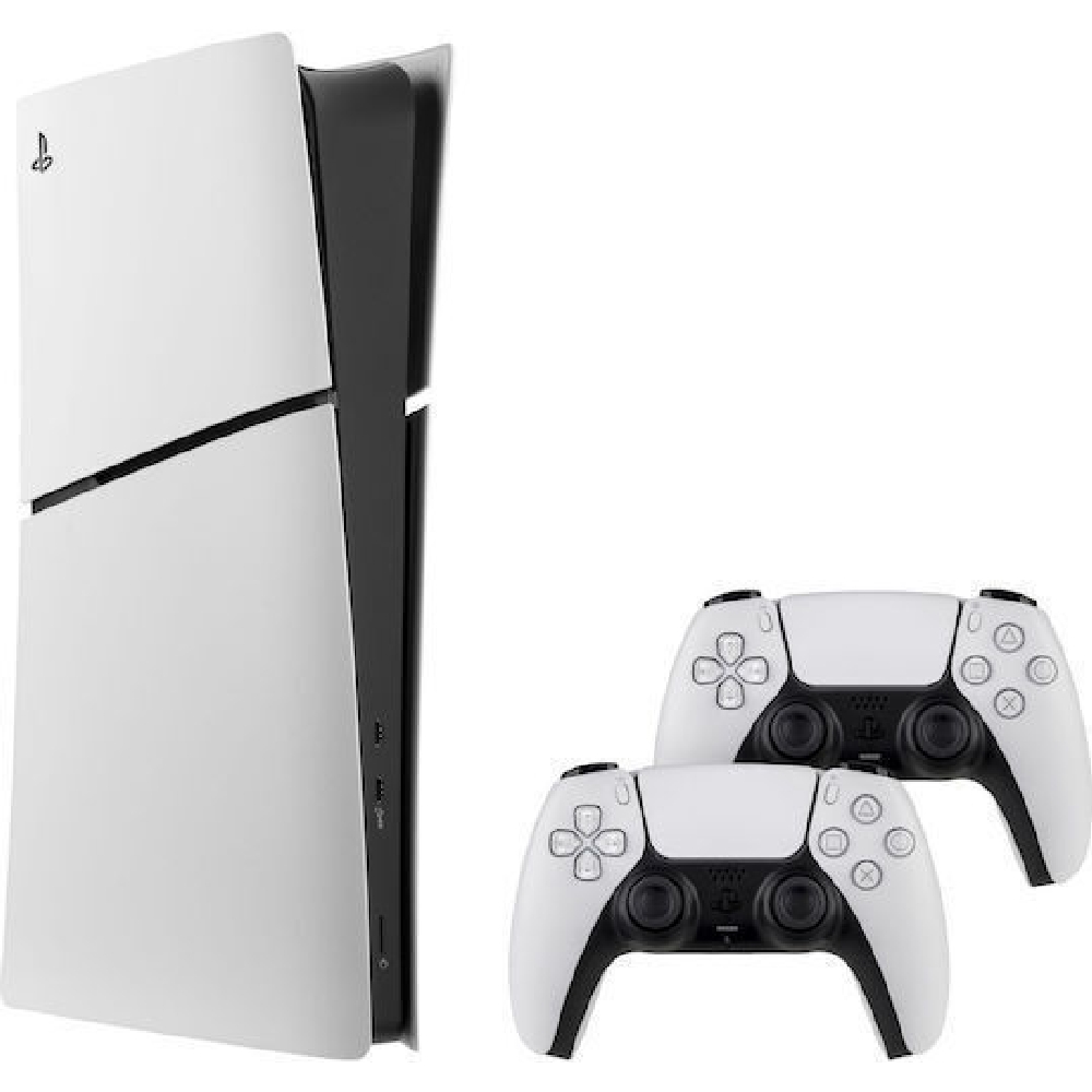 Φωτογραφία προϊόντος: ΚΟΝΣΟΛΑ PS5 SONY E CHASSIS DIGITAL (711719022640) SLIM & DUALSENSE WHITE/BLACK