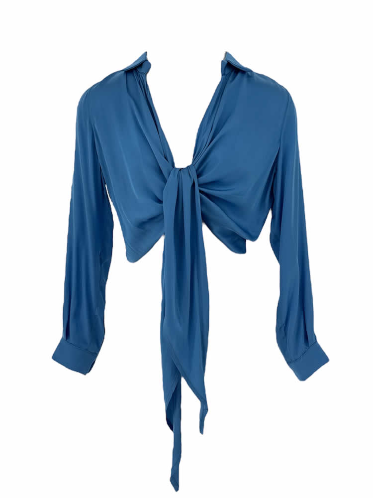Φωτογραφία προϊόντος: Lida bow shirt azure COLLECTIVA NOIR
