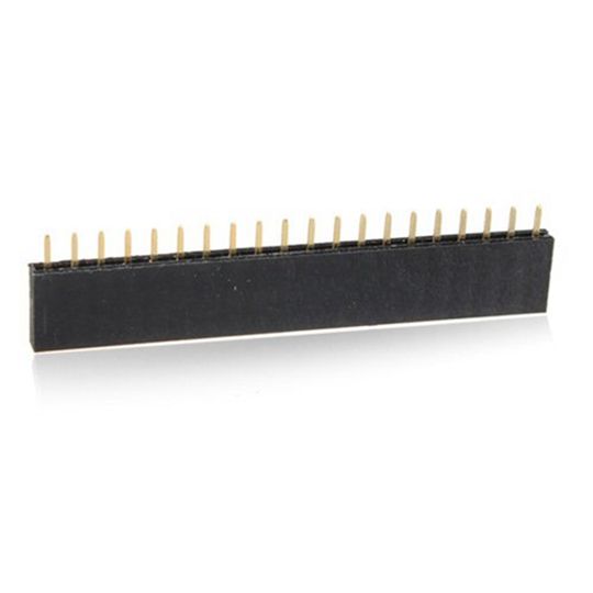 Φωτογραφία προϊόντος: Pin Header Female 1x20 2.54 mm Black
