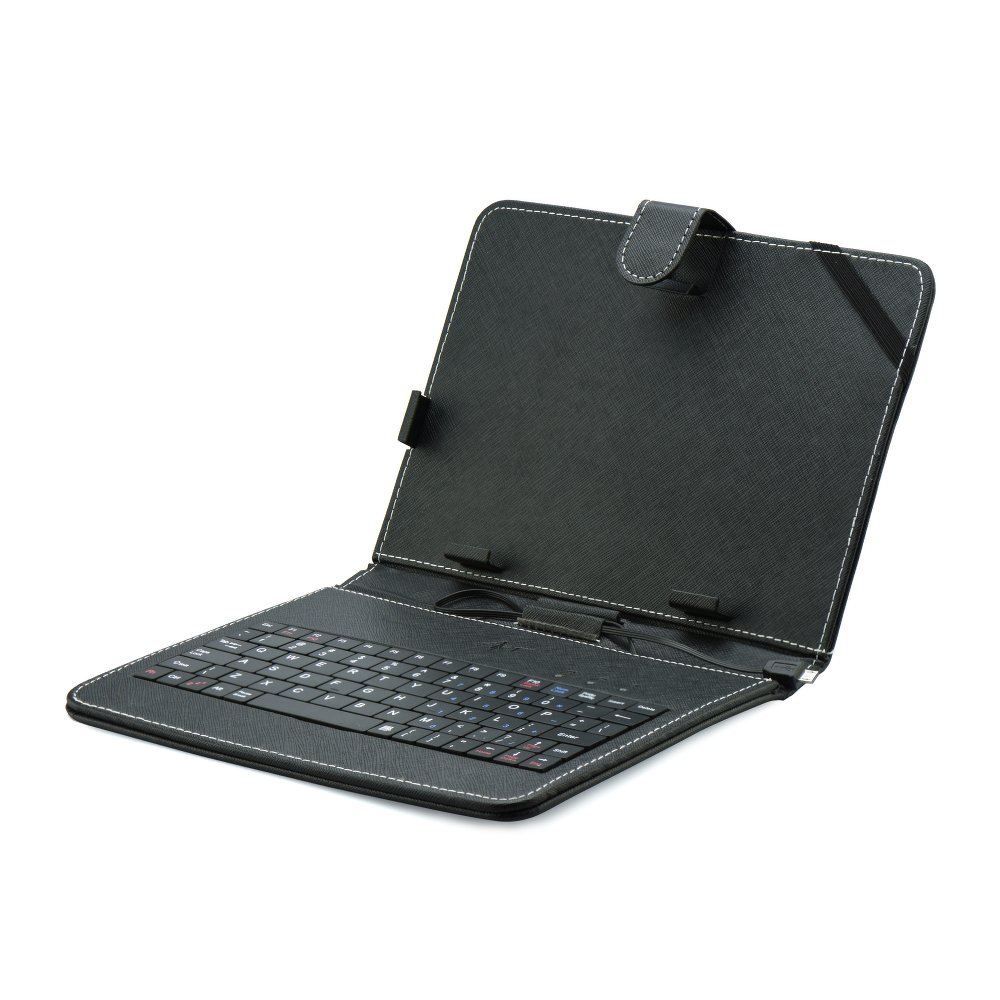 Φωτογραφία προϊόντος: OEM ΘΗΚΗ Book Case Universal - with Keyboard with micro USB for Tablet 8` black AB-100