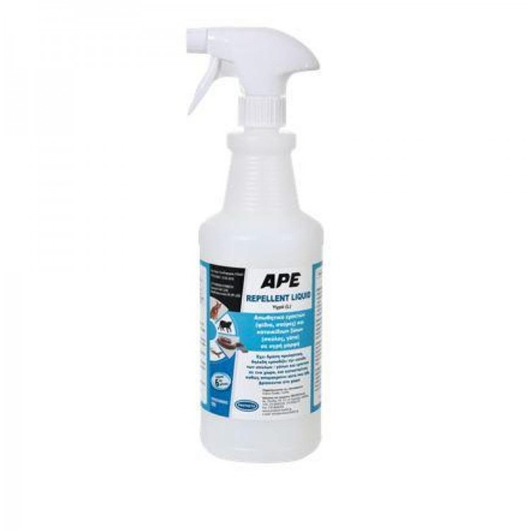 Φωτογραφία προϊόντος: APE REPELLENT LIQUID 1L – Απωθητικό σκύλων, γατών, φιδιών, σαυρών & άλλων ερπετών