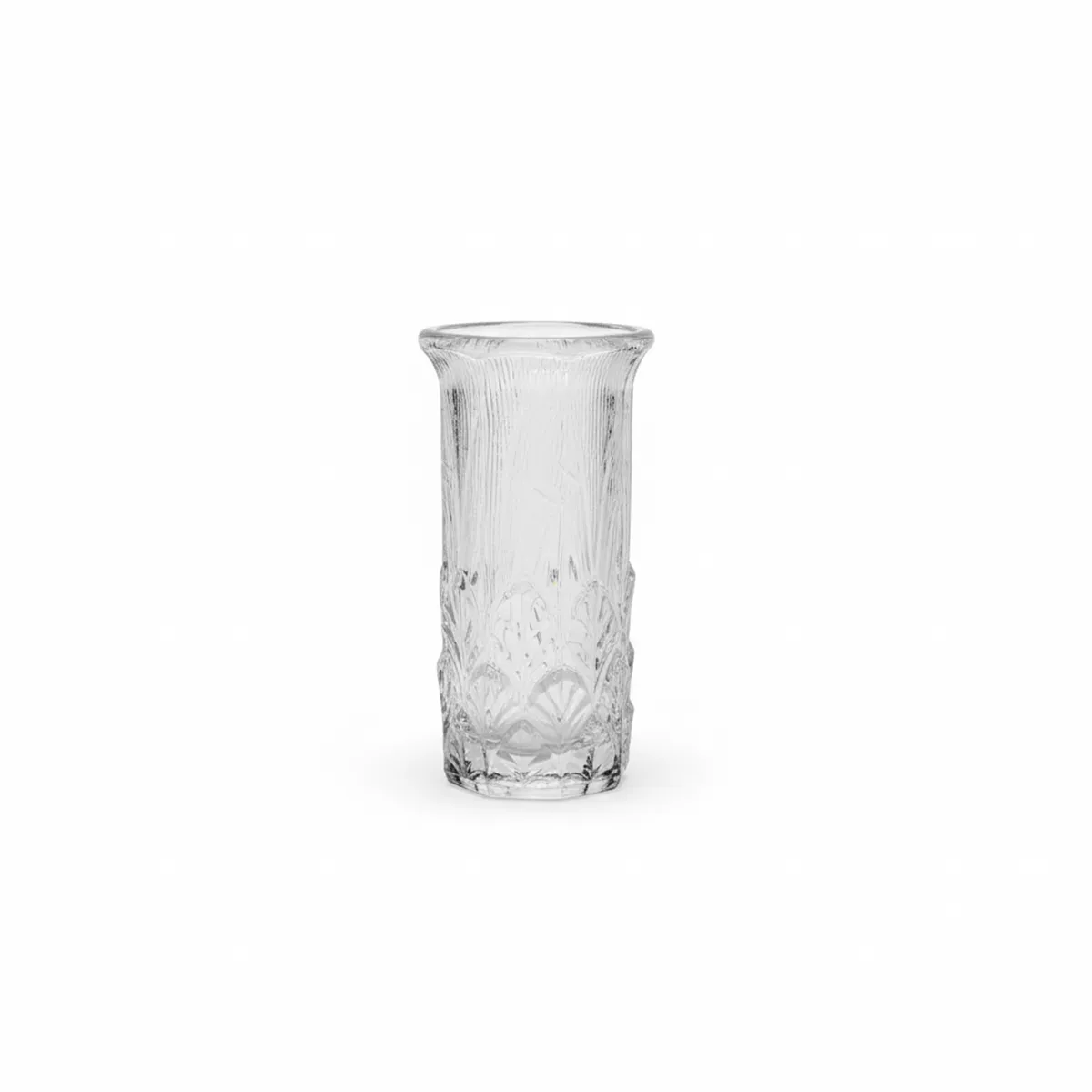 Φωτογραφία προϊόντος: Μικρό Γυάλινο Ανθοδοχείο Jamaica 12cm | Ανάγλυφο Σχέδιο