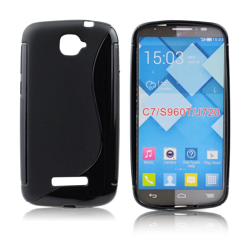 Φωτογραφία προϊόντος: Θήκη Back Cover S-Line για Alcatel One Touch C7 7041D (Μαύρο)