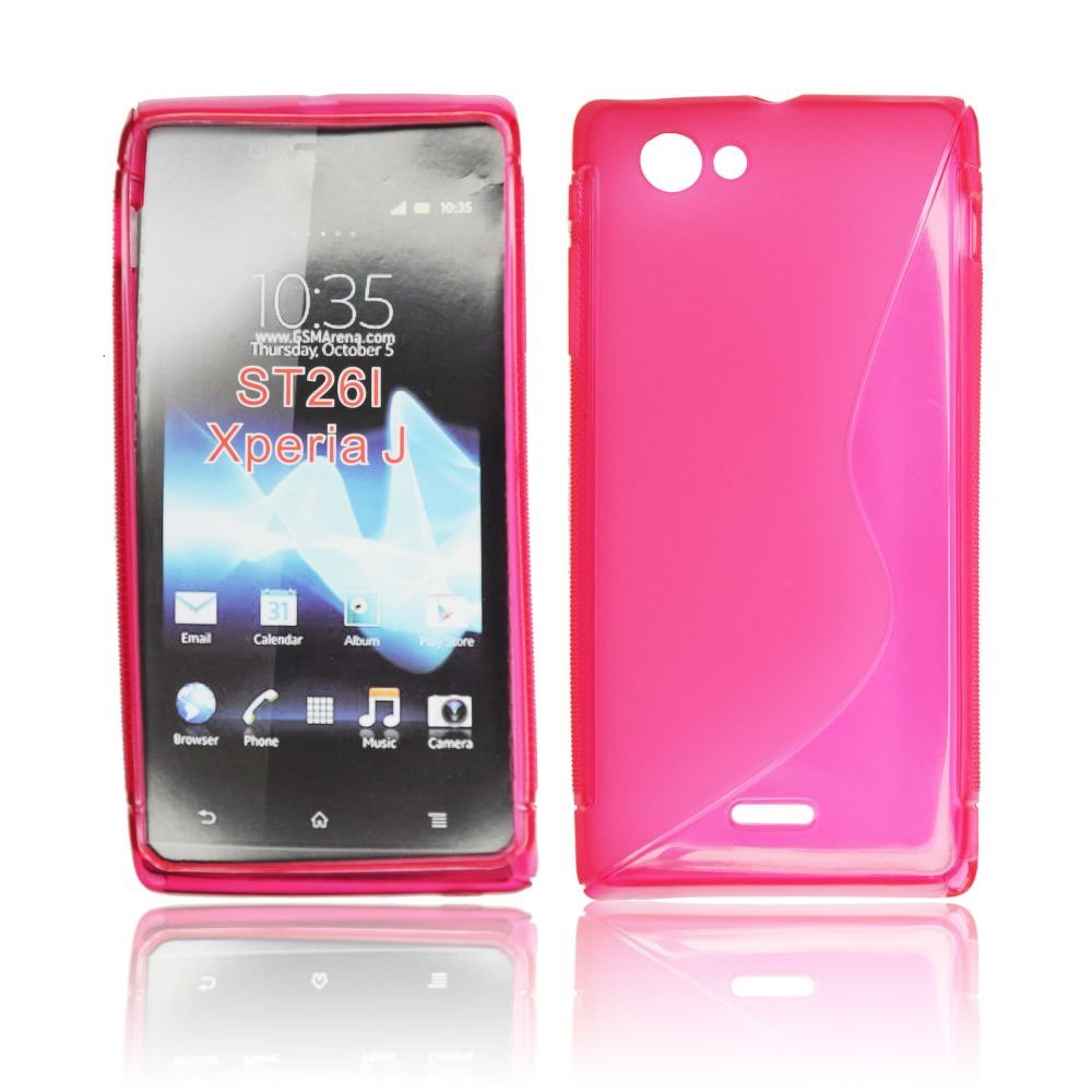 Φωτογραφία προϊόντος: ΟΕΜ Θήκη Back Cover S-Line για Sony Xperia J/ST26i (Ροζ)