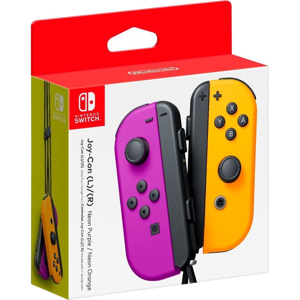 Φωτογραφία προϊόντος: Nintendo Joy-Con Set Ασύρματο Gamepad για Switch (Purple / Neon Orange)