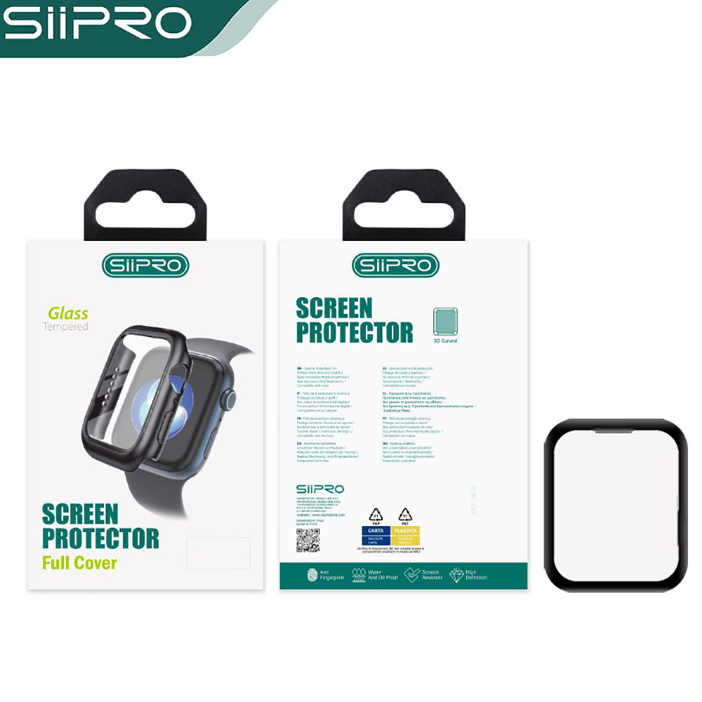 Φωτογραφία προϊόντος: Θήκη προστασίας Tempered Glass για Apple Watch 44mm Μαύρο