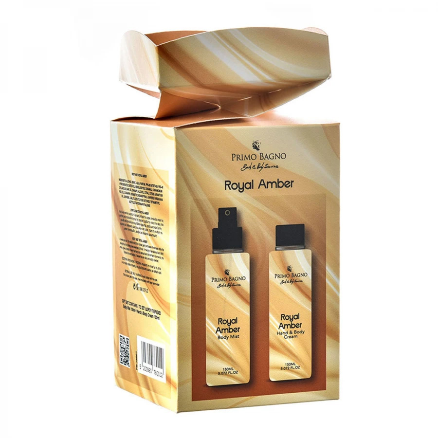 Φωτογραφία προϊόντος: Caramela Box Royal Amber λοσιόν σώματος 150ml και body mist 150ml