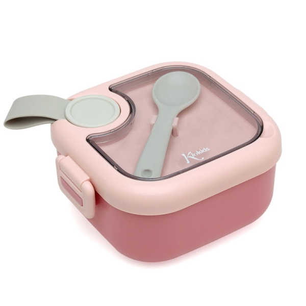 Φωτογραφία προϊόντος: Maxi Cosi Ταπεράκι Φαγητού Kiokids Pink με Κουταλάκι 750ml