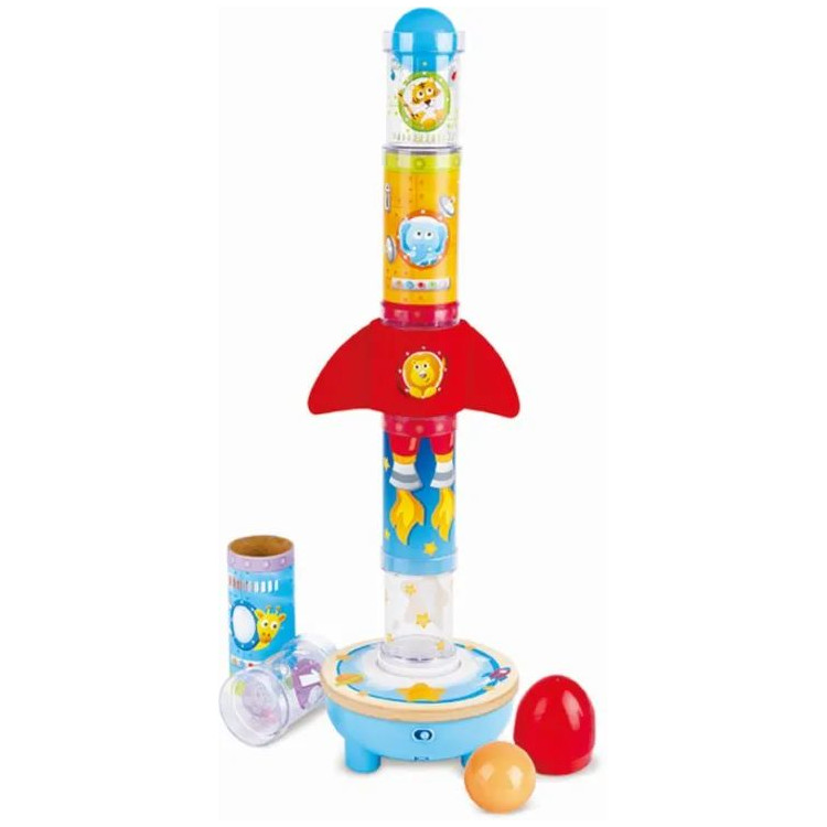 Φωτογραφία προϊόντος: Ξύλινος Πύραυλος Hape Early Explorer Ball Air Stacker (E0387B)