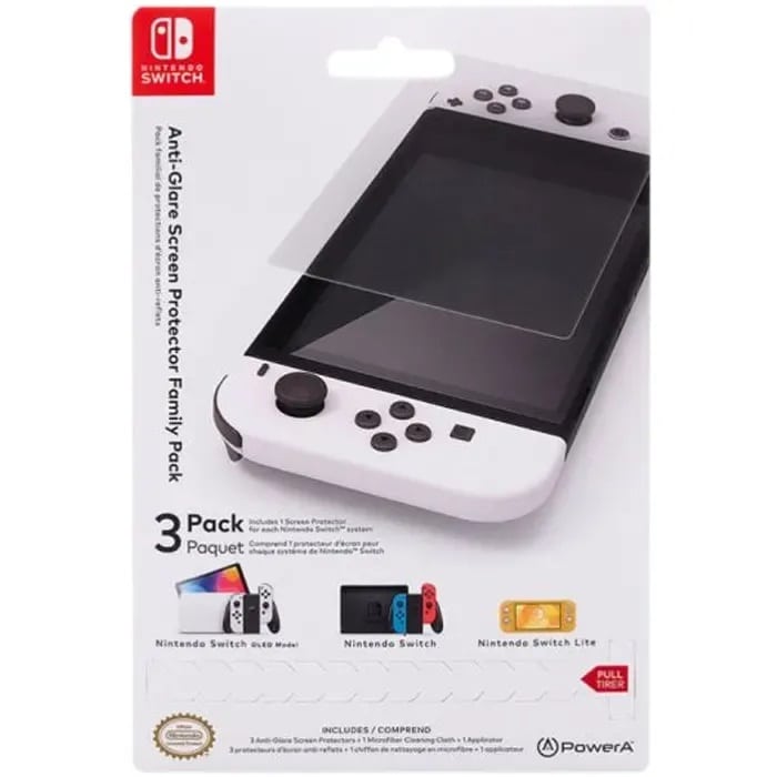 Φωτογραφία προϊόντος: PowerA Anti-Glare Screen Protector Family Pack for Nintendo Switch