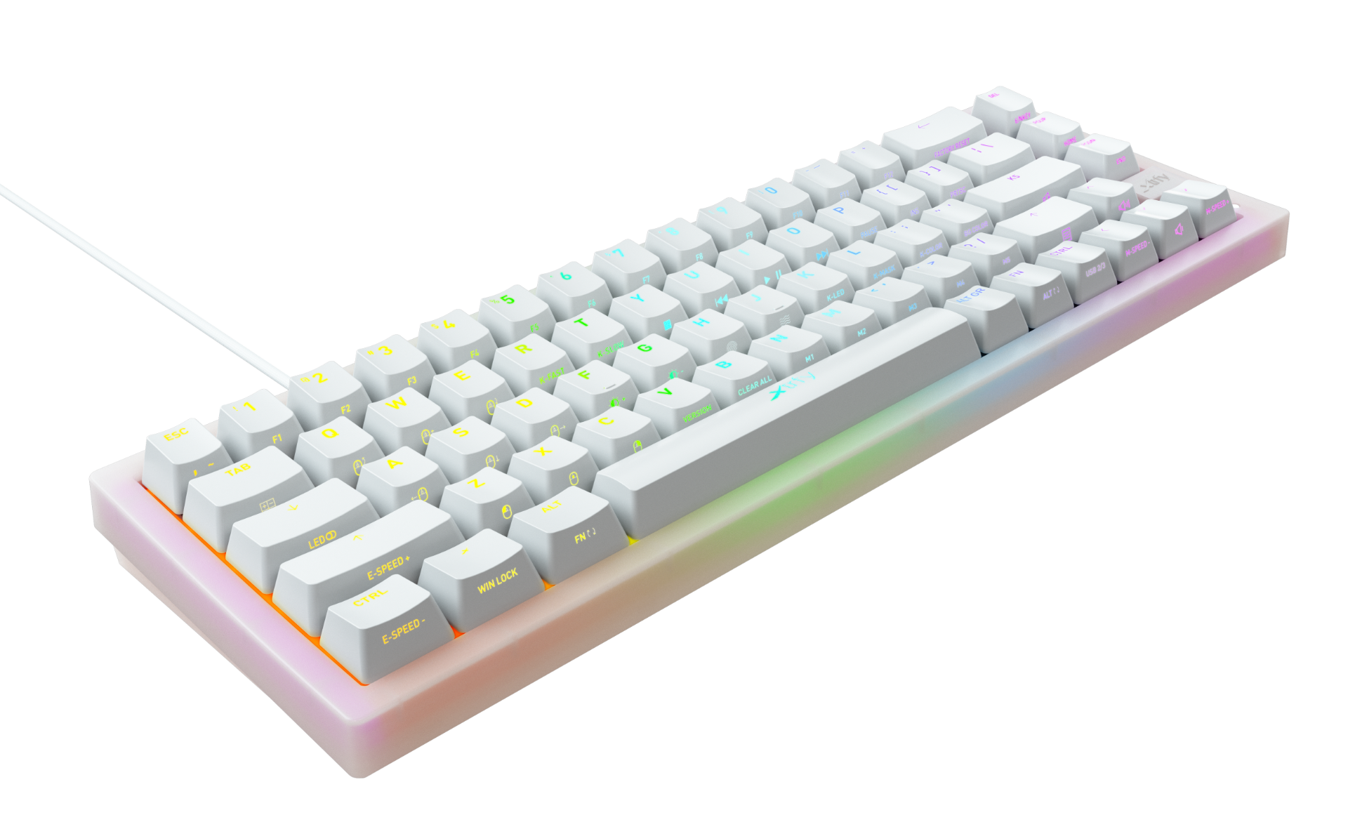 Φωτογραφία προϊόντος: Xtrfy K5 RGB Mechanical 65% TP White Gaming Keyboard (UK)