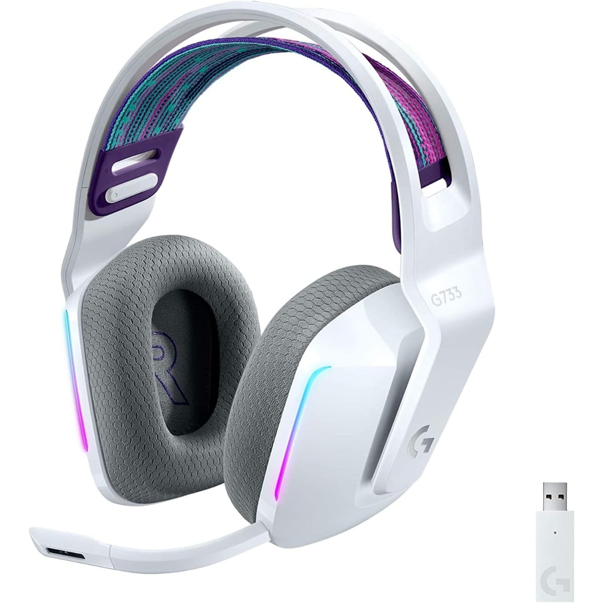 Φωτογραφία προϊόντος: Logitech G733 Lightspeed Wireless RGB Gaming Headset (White)