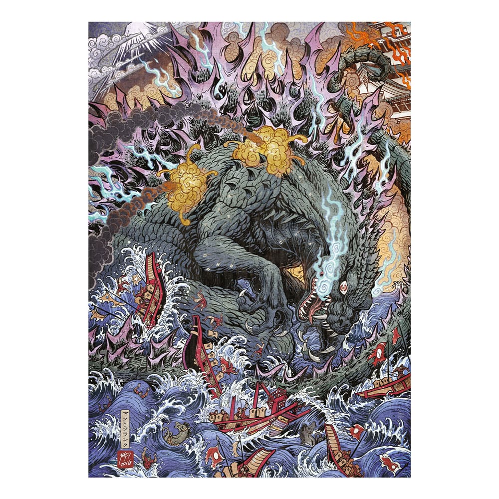 Φωτογραφία προϊόντος: FaNaTtiK Godzilla Art Print Limited Edition 42 x 30 cm