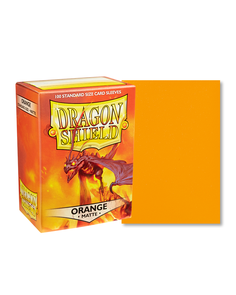 Φωτογραφία προϊόντος: Dragon Shield Standard Size Sleeves Matte Orange (100)