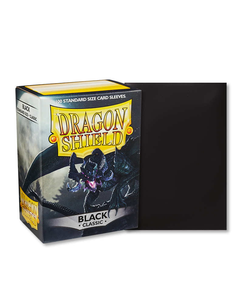 Φωτογραφία προϊόντος: Dragon Shield Standard Size Sleeves Classic Black (100)