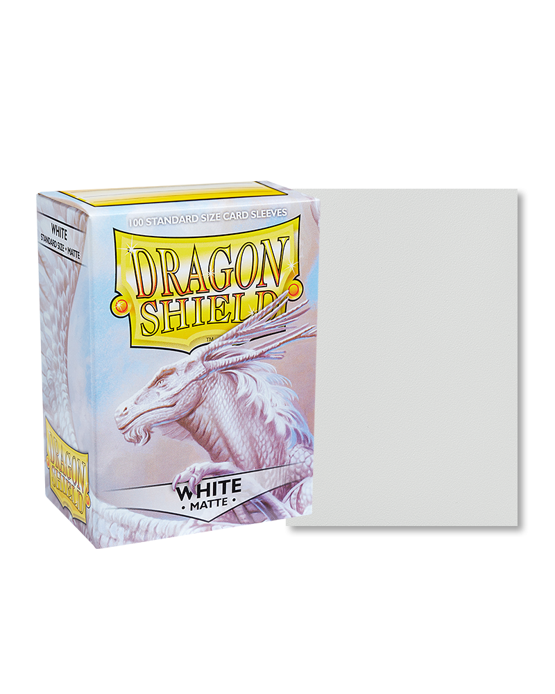 Φωτογραφία προϊόντος: Dragon Shield Standard Size Sleeves Matte White (100)