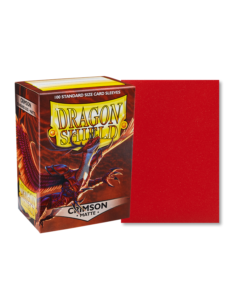 Φωτογραφία προϊόντος: Dragon Shield Standard Size Sleeves Matte Crimson (100)