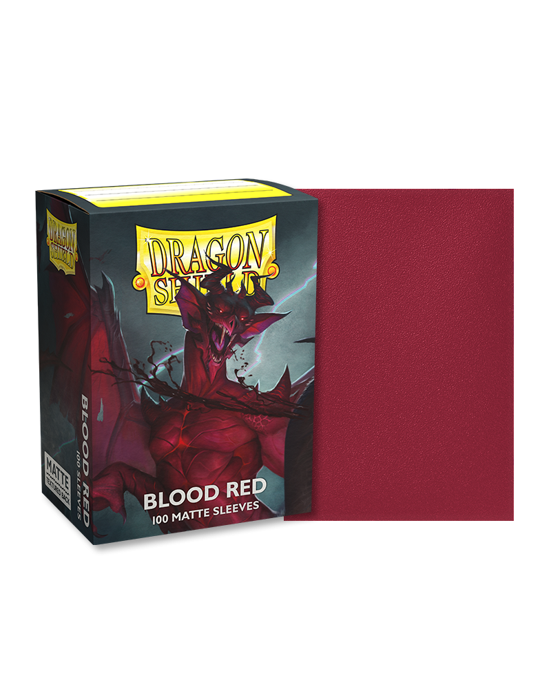 Φωτογραφία προϊόντος: Dragon Shield Standard Size Sleeves Matte Blood Red (100)