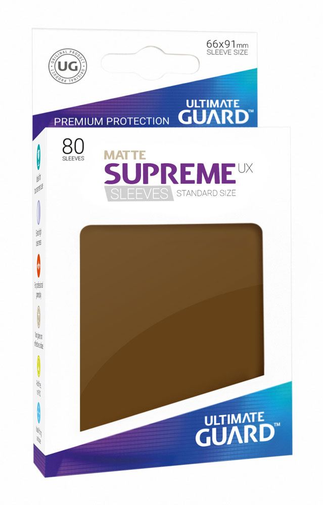 Φωτογραφία προϊόντος: Ultimate Guard Supreme UX Sleeves Standard Size Matte Brown (80)