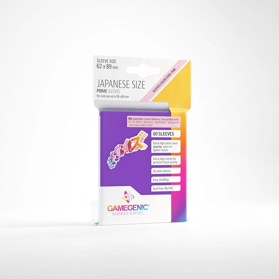 Φωτογραφία προϊόντος: Gamegenic Prime Japanese Sized Sleeves Purple (60)