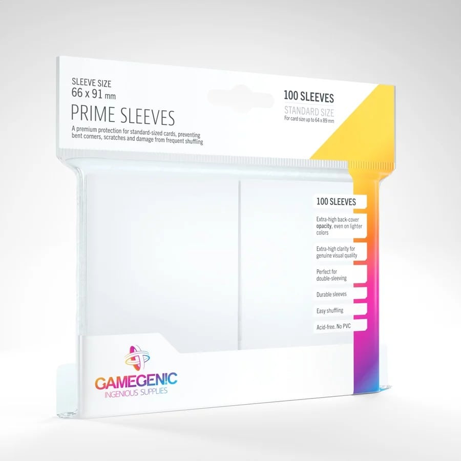 Φωτογραφία προϊόντος: Gamegenic Prime Sleeves White (100)