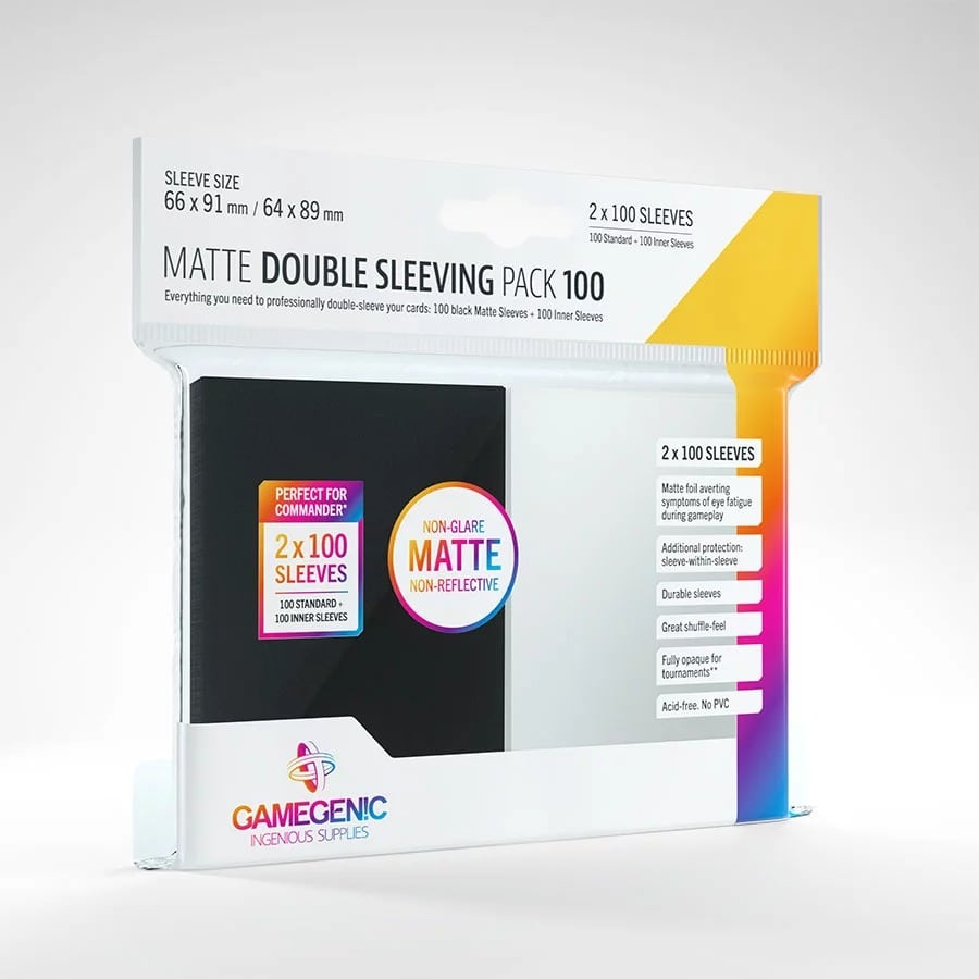 Φωτογραφία προϊόντος: Gamegenic Matte Prime Double Sleeving Pack (2x100)