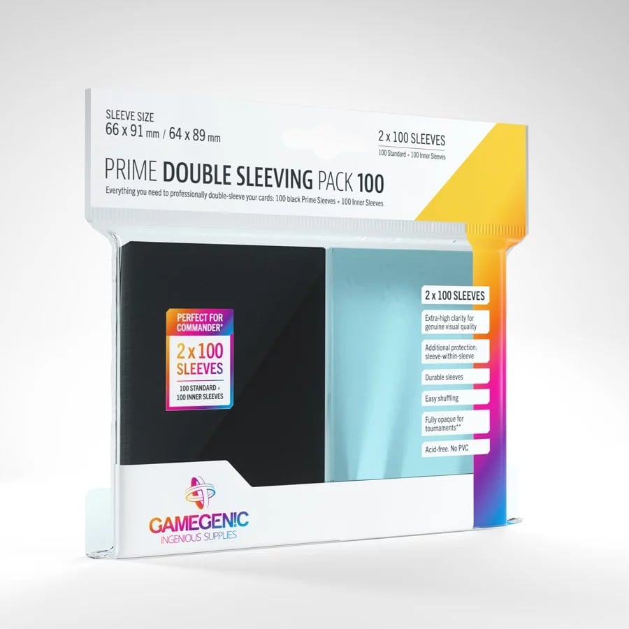 Φωτογραφία προϊόντος: Gamegenic Prime Double Sleeving Pack (2x100)