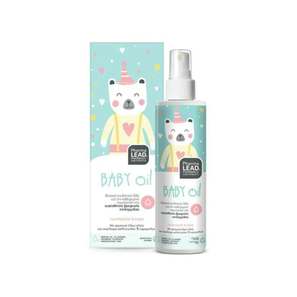Φωτογραφία προϊόντος: PharmaLead Baby Oil Ενυδατικό Λάδι για την Ευαίσθητη Επιδερμίδα του Μωρού 125ml