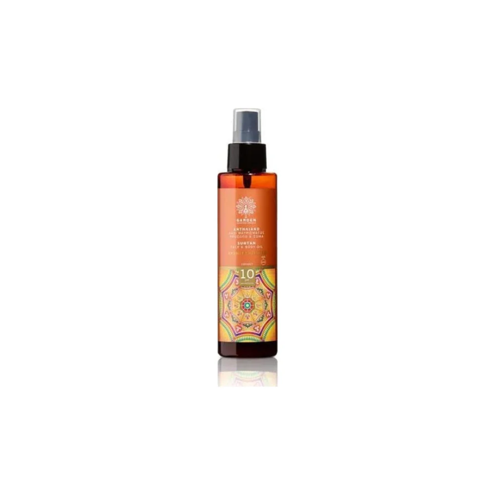 Φωτογραφία προϊόντος: Garden Bronze Shimmer Αντηλιακό Λάδι Μαυρίσματος για το Σώμα SPF10 σε Spray 150ml