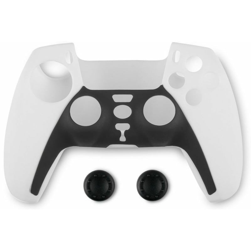 Φωτογραφία προϊόντος: Spartan Gear Controller Silicon Skin Cover And Thumb Grips Black/White (PS5)