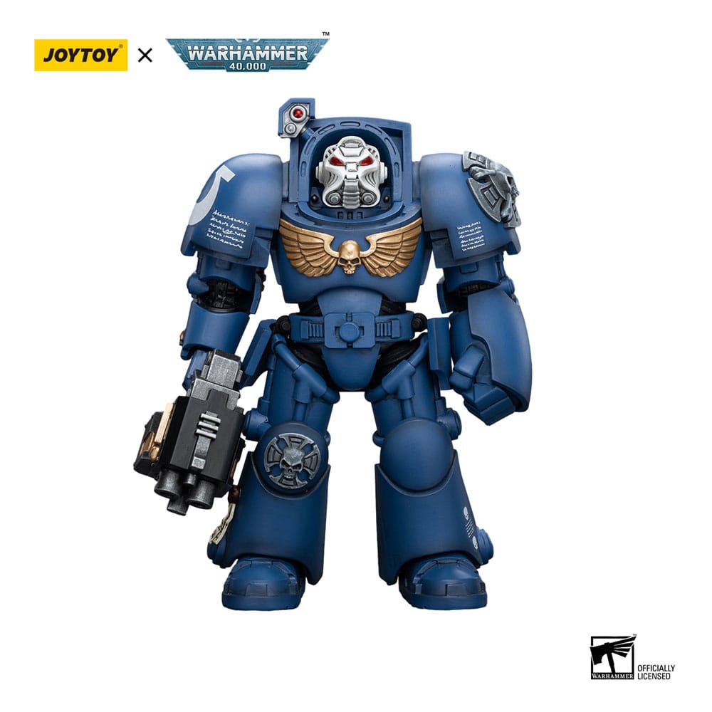 Φωτογραφία προϊόντος: Joy Toy Warhammer 40k 1/18 Ultramarines Terminator Squad Terminator with Storm Bolter Action Figure