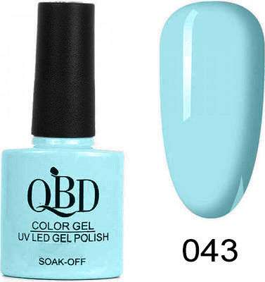 Φωτογραφία προϊόντος: QBD Ημιμόνιμο βερνίκι color Gel UV/LED Gel Polish 043