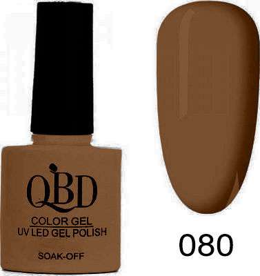 Φωτογραφία προϊόντος: QBD Ημιμόνιμο βερνίκι color Gel UV/LED Gel Polish 080