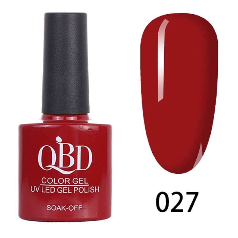 Φωτογραφία προϊόντος: QBD Ημιμόνιμο βερνίκι color Gel UV/Led Gel Polish 027