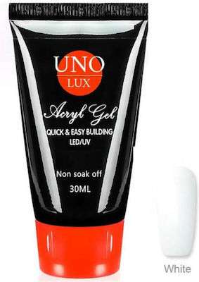 Φωτογραφία προϊόντος: Uno Lux Acrygel UV/LED Λευκό 30ml