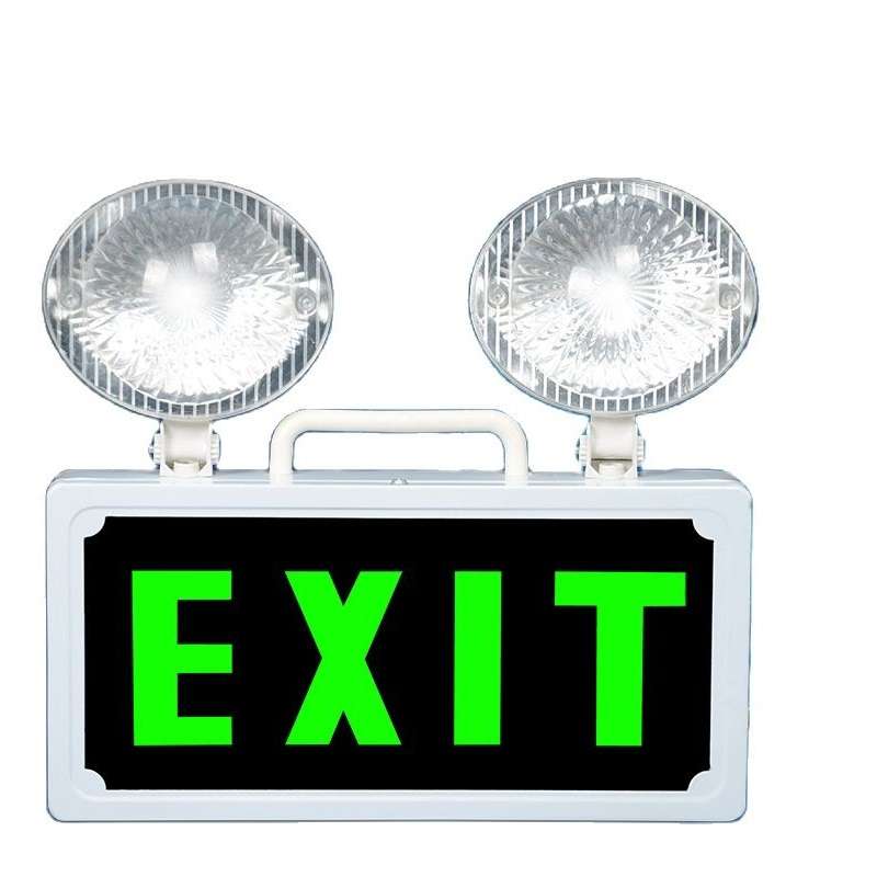 Φωτογραφία προϊόντος: Φωτεινή επιγραφή EXIT με 2 προβολείς