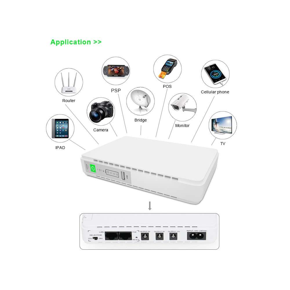 Φωτογραφία προϊόντος: Mini DC UPS 8800 mAh 9-12V Jiageng JG758