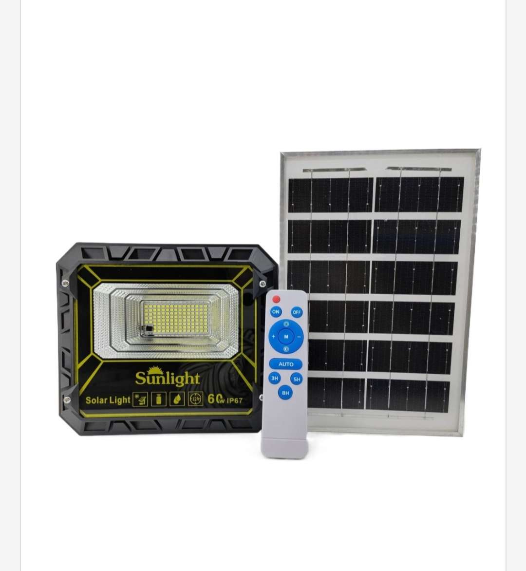Φωτογραφία προϊόντος: Ηλιακός προβολέας LED 60W με πάνελ & τηλεχειριστήριο - Solarlight