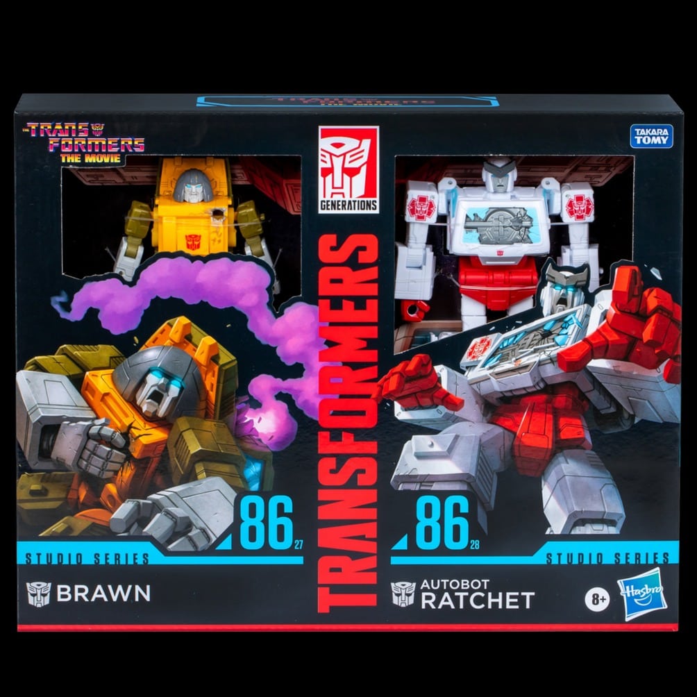 Φωτογραφία προϊόντος: Hasbro The Transformers: The Movie Studio Series Deluxe Class 2-Pack Brawn & Autobot Ratchet Action Figure