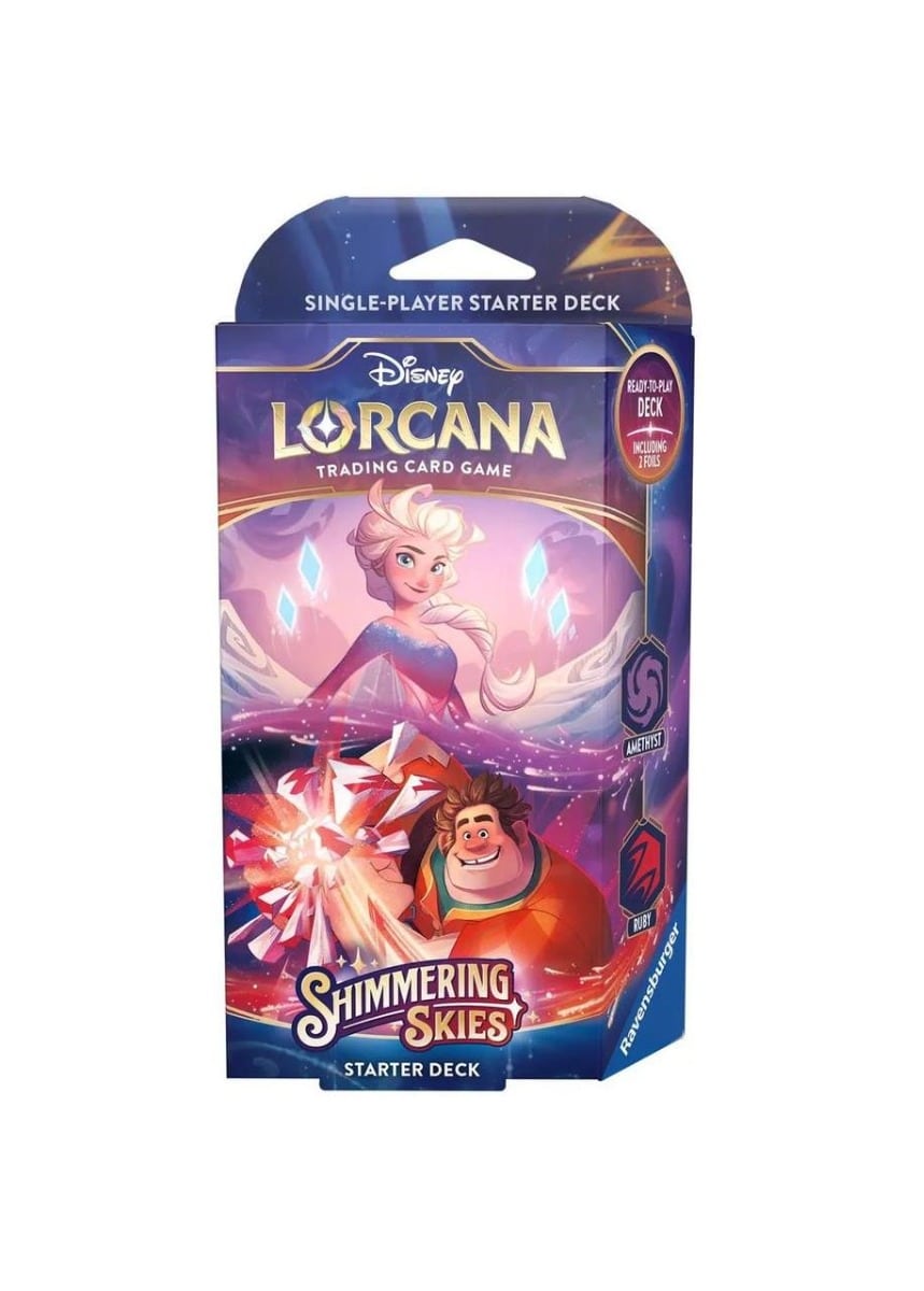 Φωτογραφία προϊόντος: Ravenscourt Games Disney Lorcana TCG Shimmering Skies Starter Deck (Amethyst & Ruby)