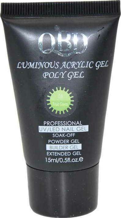 Φωτογραφία προϊόντος: QBD Acrygel UV/LED Luminous Poly Gel Change Color 15ml 003